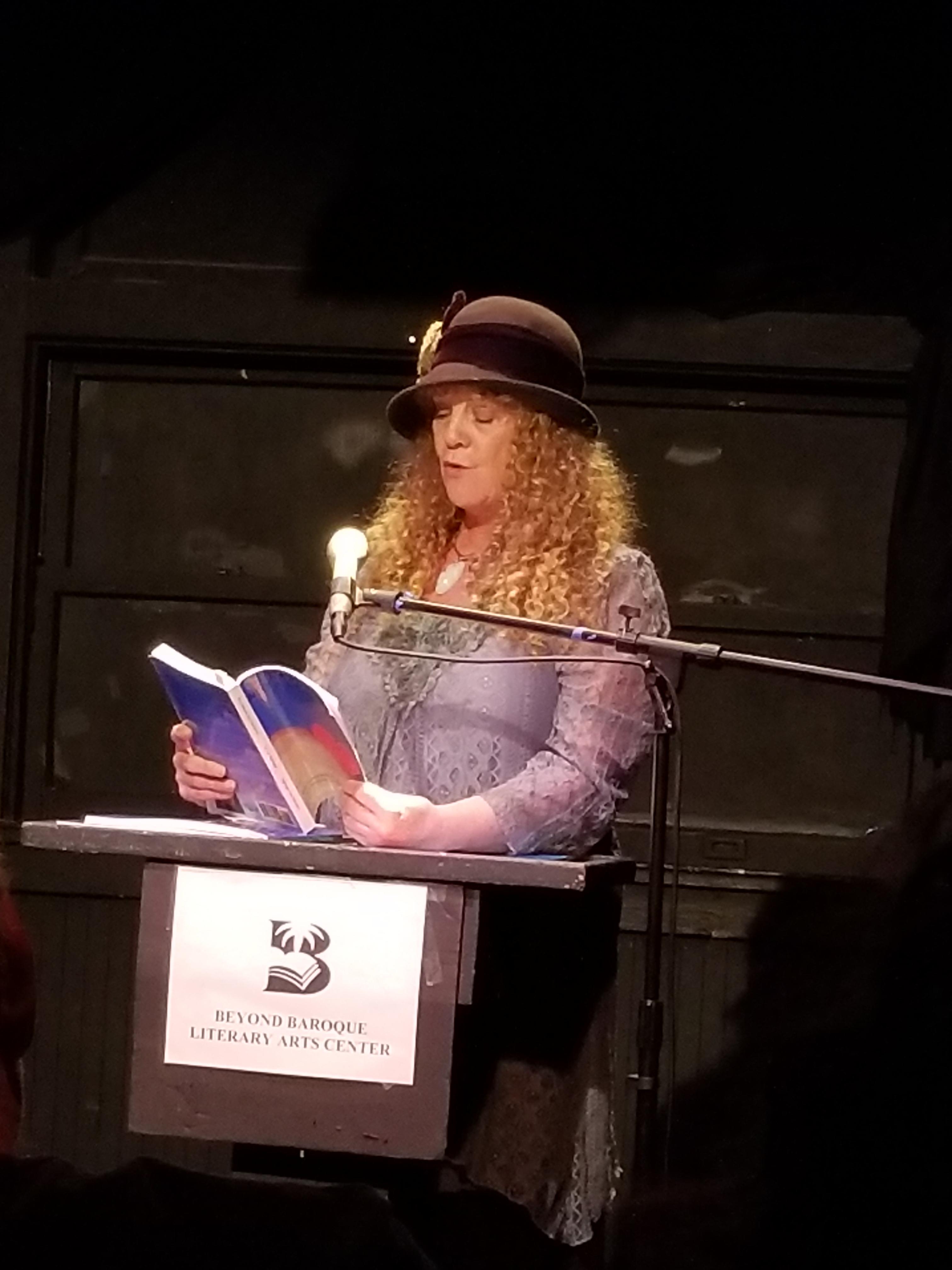 Dr. Nightingale reading from her book