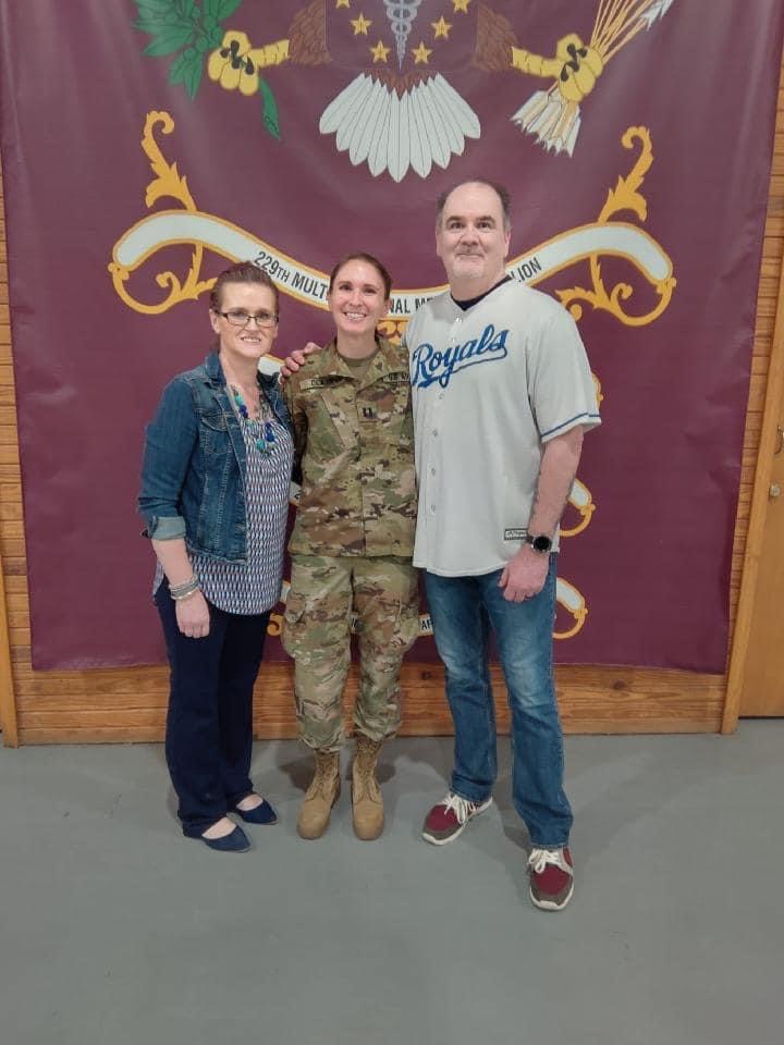Our daughter getting promoted to Captain