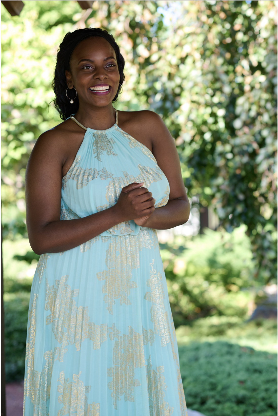 \"radiating joy within\"