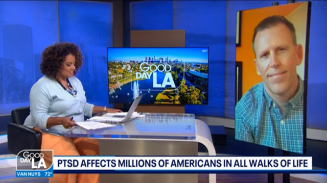 Discussing trauma and trauma treatment on Good Day LA