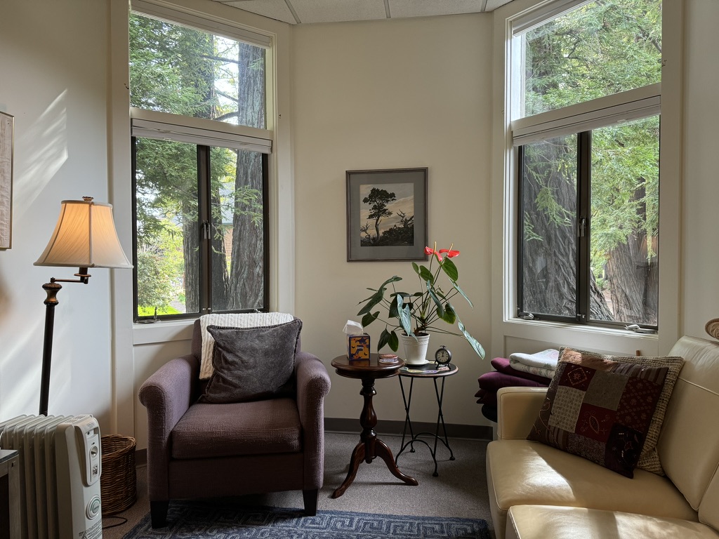 Quiet office surrounded by nature.