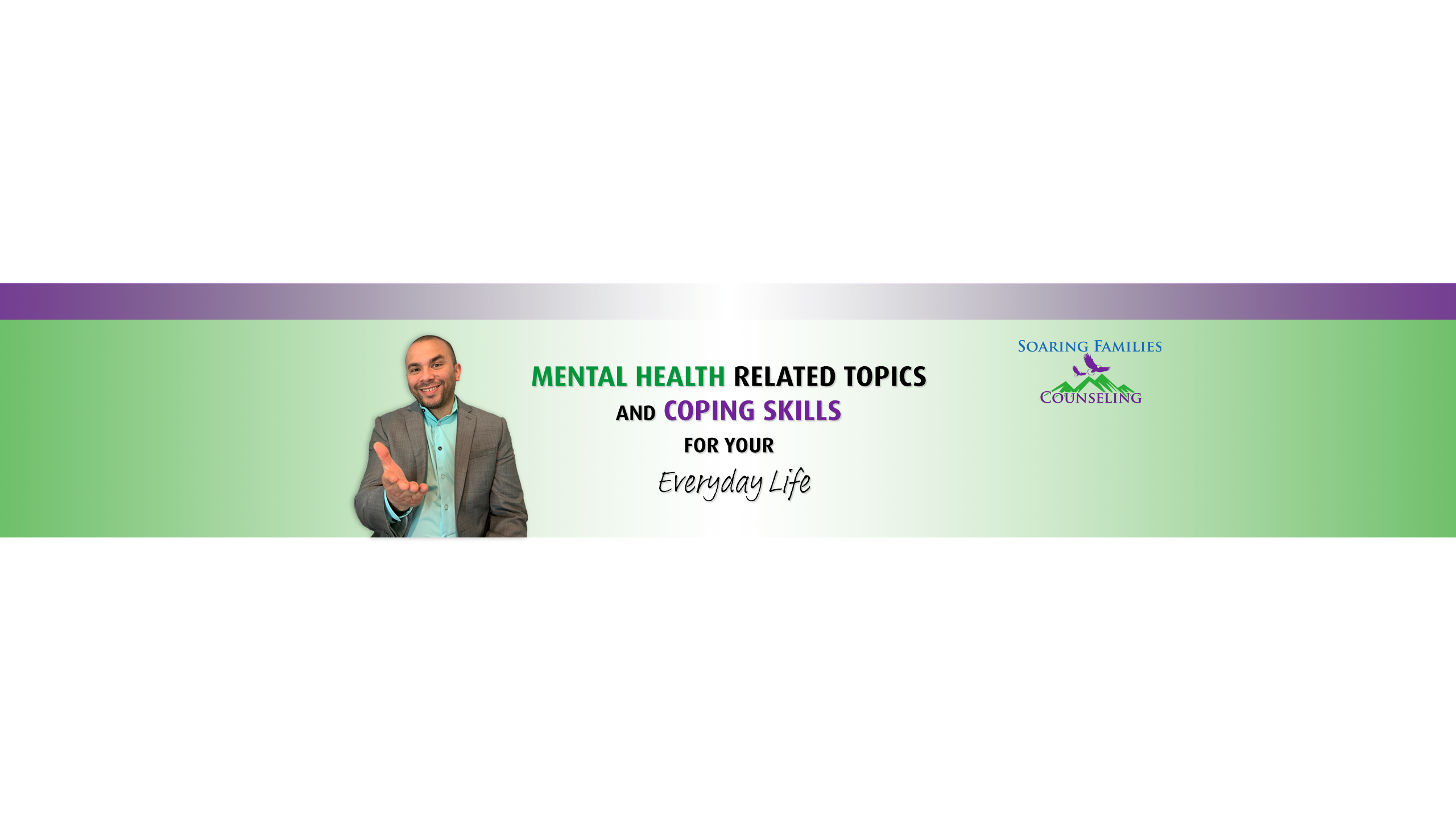I have a YouTube channel where I feature weekly videos on coping skills and mental health related topics. 