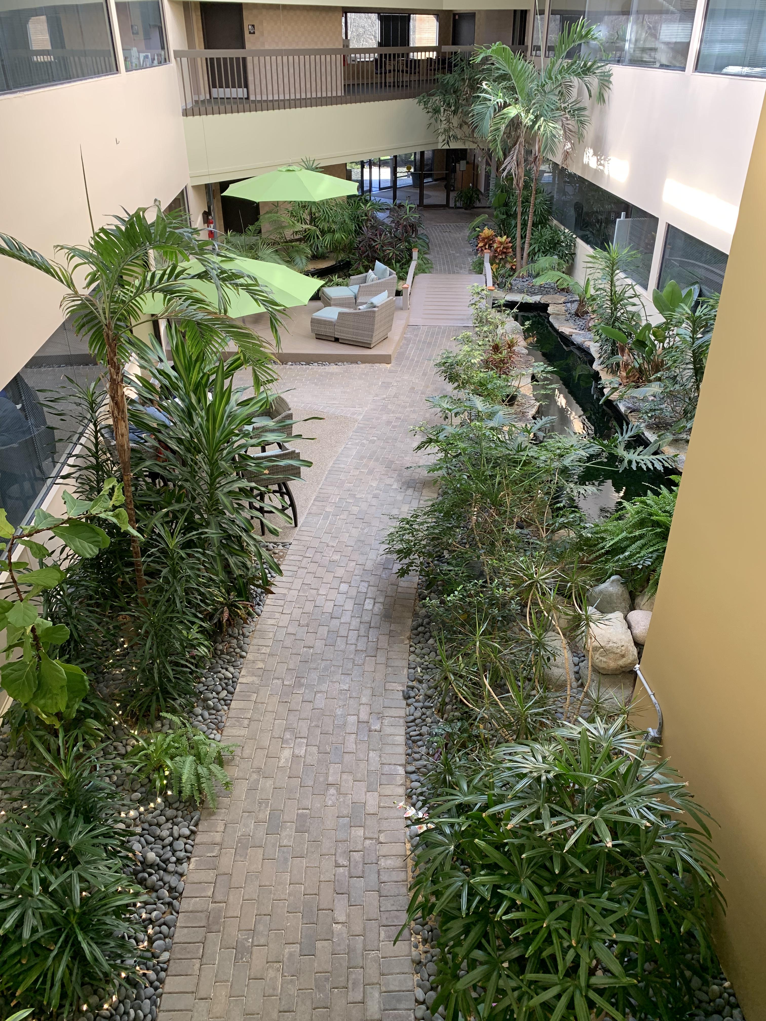 Calm Atrium greets you